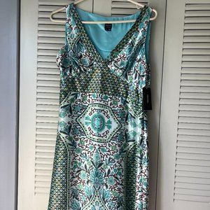 Mid Length Satin Effect Nicole Miller Dress NEW